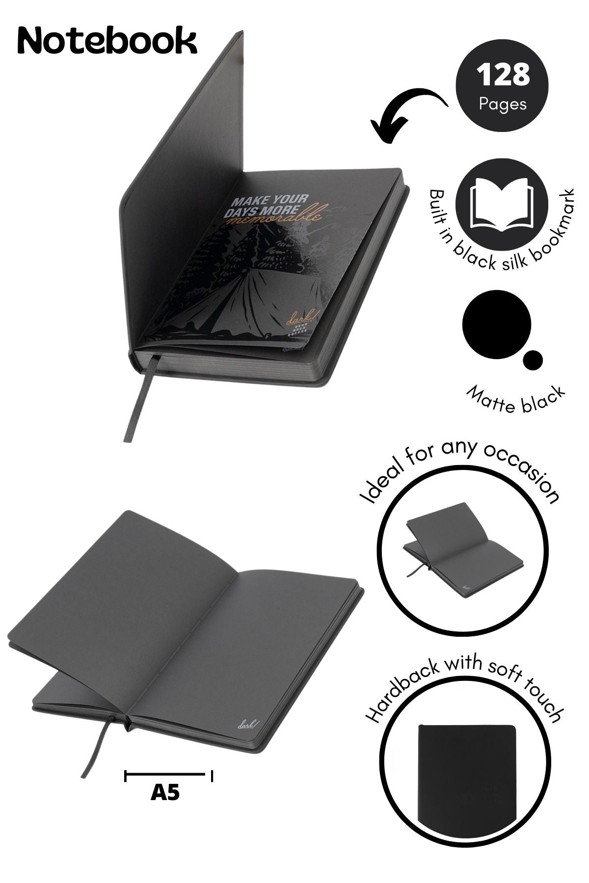 Dark! Notebook & Pen bundle