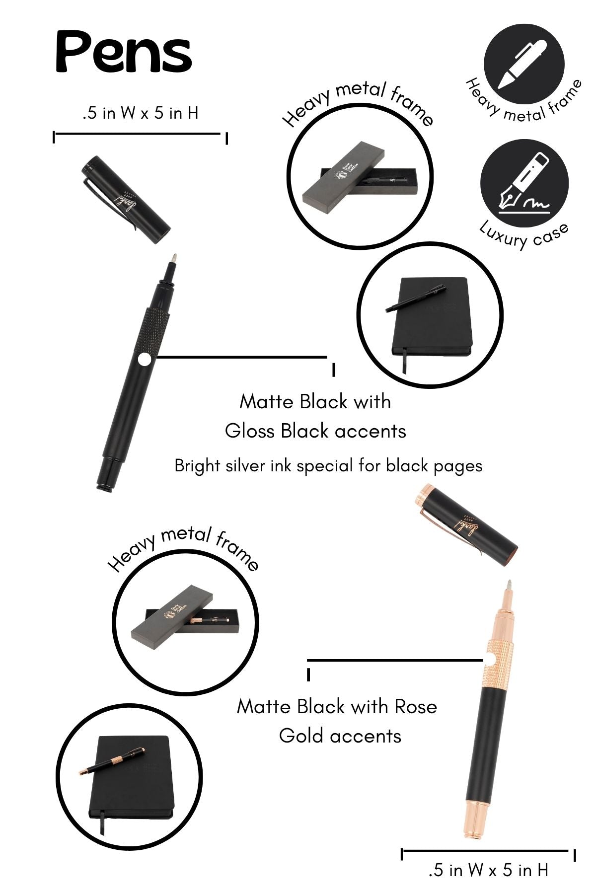 Dark! Notebook & Pen bundle